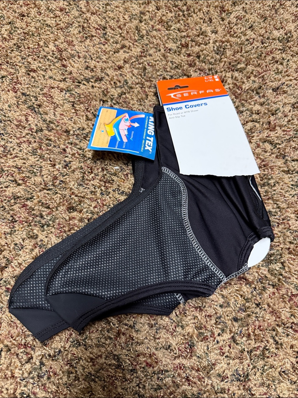 Black Breathable Cycling Shoe Covers